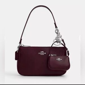 Coach Dark Red Shoulder Bag Set
